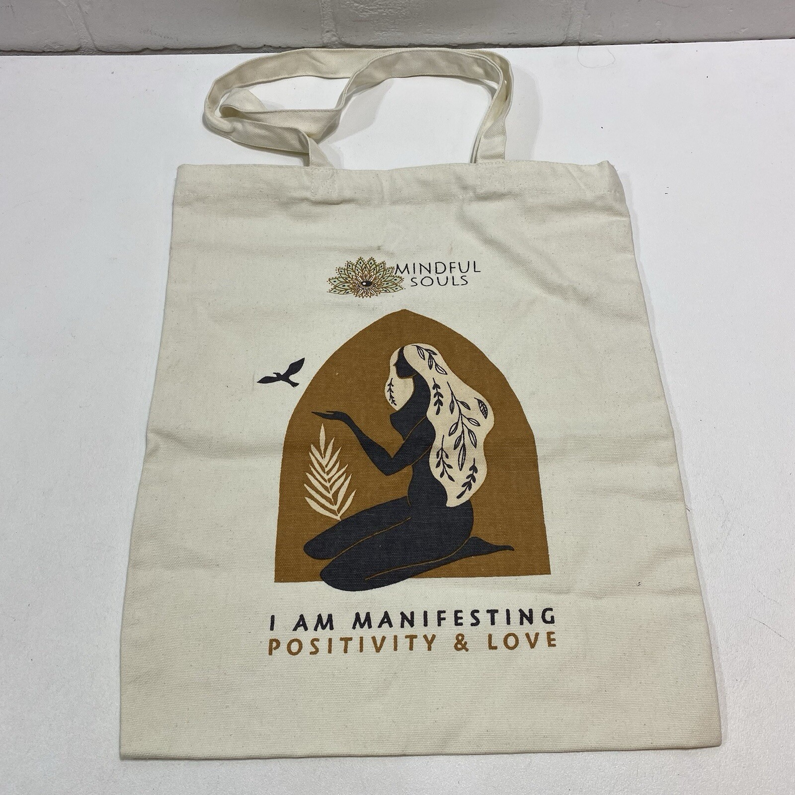 NEW – MINDFUL SOULS I AM MANIFESTING POSITIVITY & LOVE Canvas Tote Bag