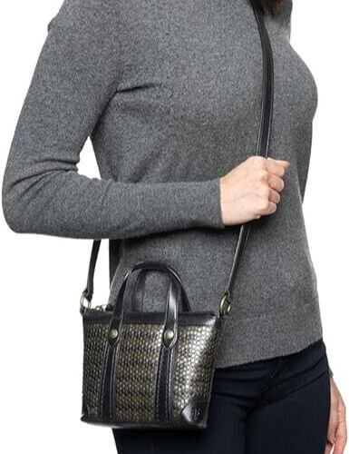 New Frye Melissa Stud Leather MINI Tote/Crossbody Shopper Bag