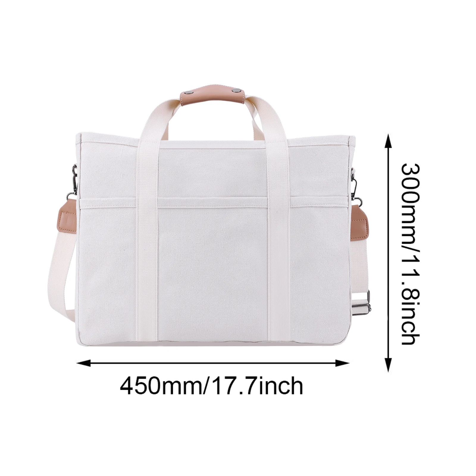 Stylish Canvas Bag Tote Bag Women Versatile Shoulder Bag Soft Simple Mummy Bag w
