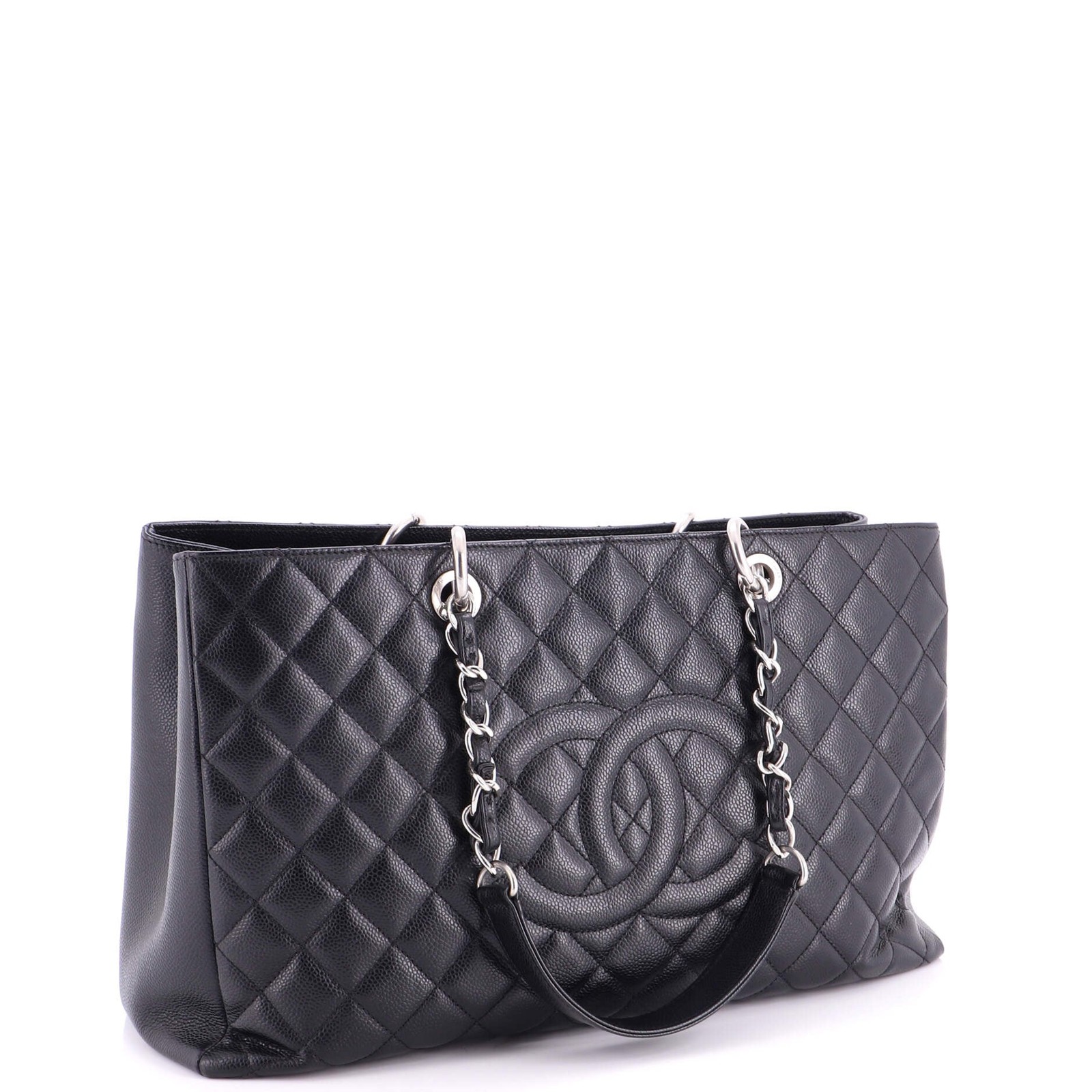Chanel Grand Shopping Tote Quilted Caviar XL