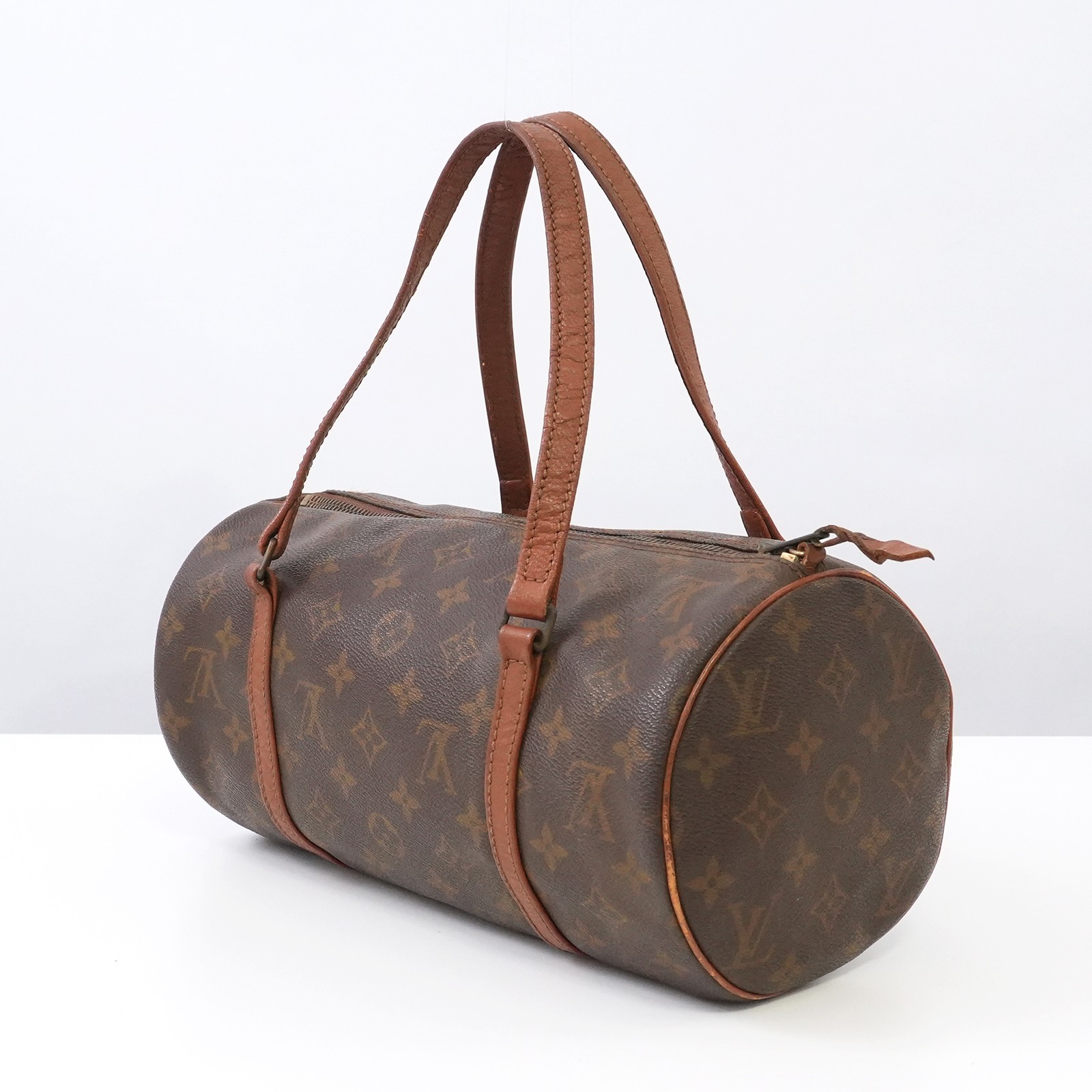 LOUIS VUITTON Monogram Papillon 30 M51385 Hand Bag Brown Auth #59077A