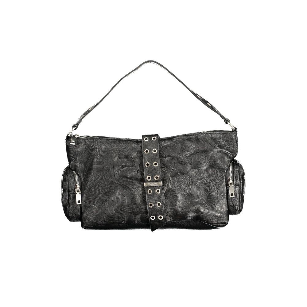 Desigual Nero Poliuretano Women Handbag 100% Authentic – DE-43350