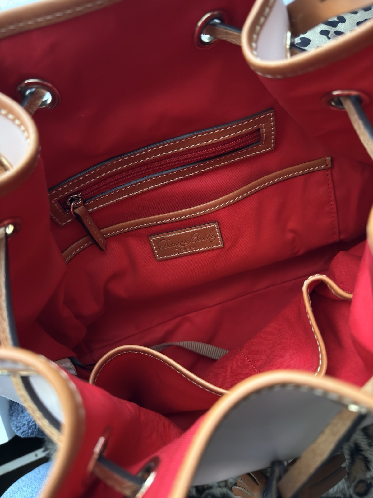 Dooney & Bourke Blush Pink Tasha Drawstring Bucket Bag Wexford Leather