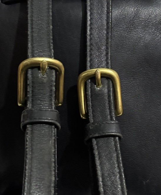 Coach 90s 9791 Black Leather Daypack Backpack Made In USA