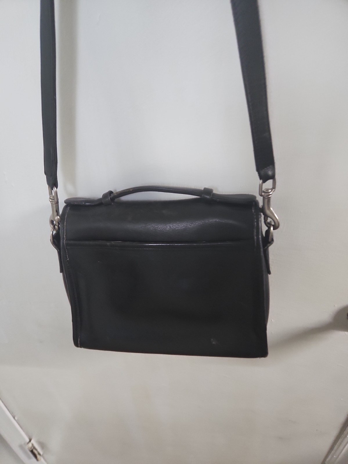 Vintage Coach Court Bag #9870 Blk made in Costa Rica /A8