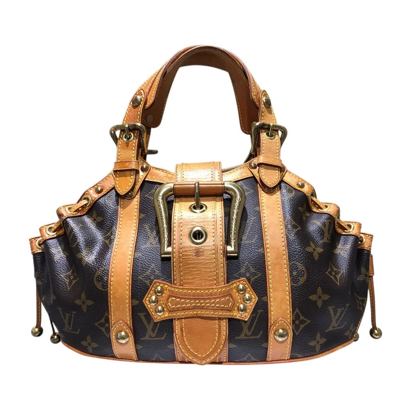 LOUIS VUITTON Teddy PM Brown Canvas Handbag M92399 #OKB3707