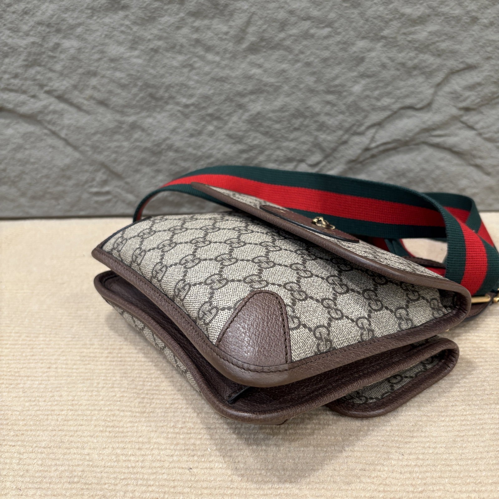 Gucci Web Small Neo Vintage Double Flap Messenger Bag (jj1213m4)