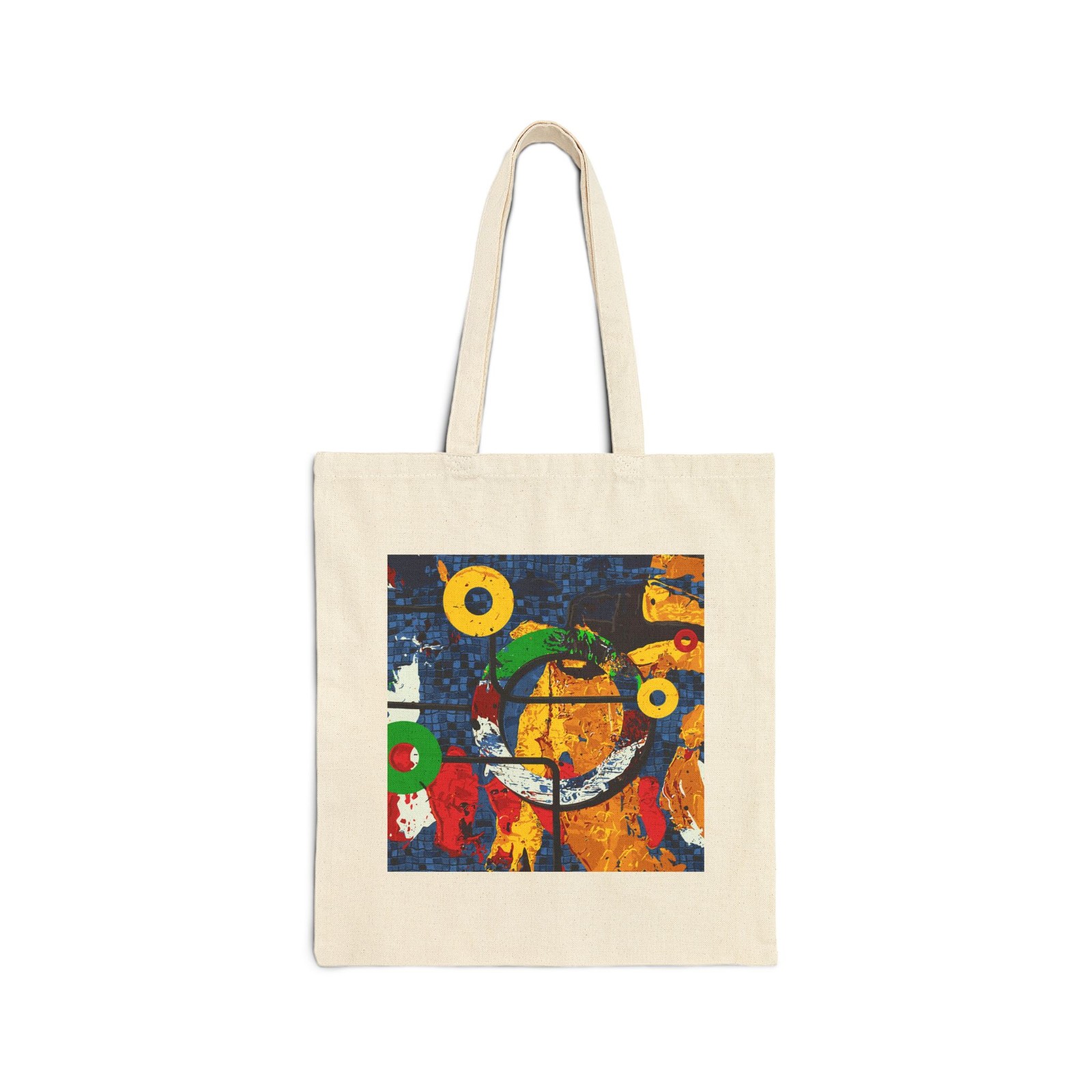 Abstract Colorful Tote Bag | Pop Art Canvas