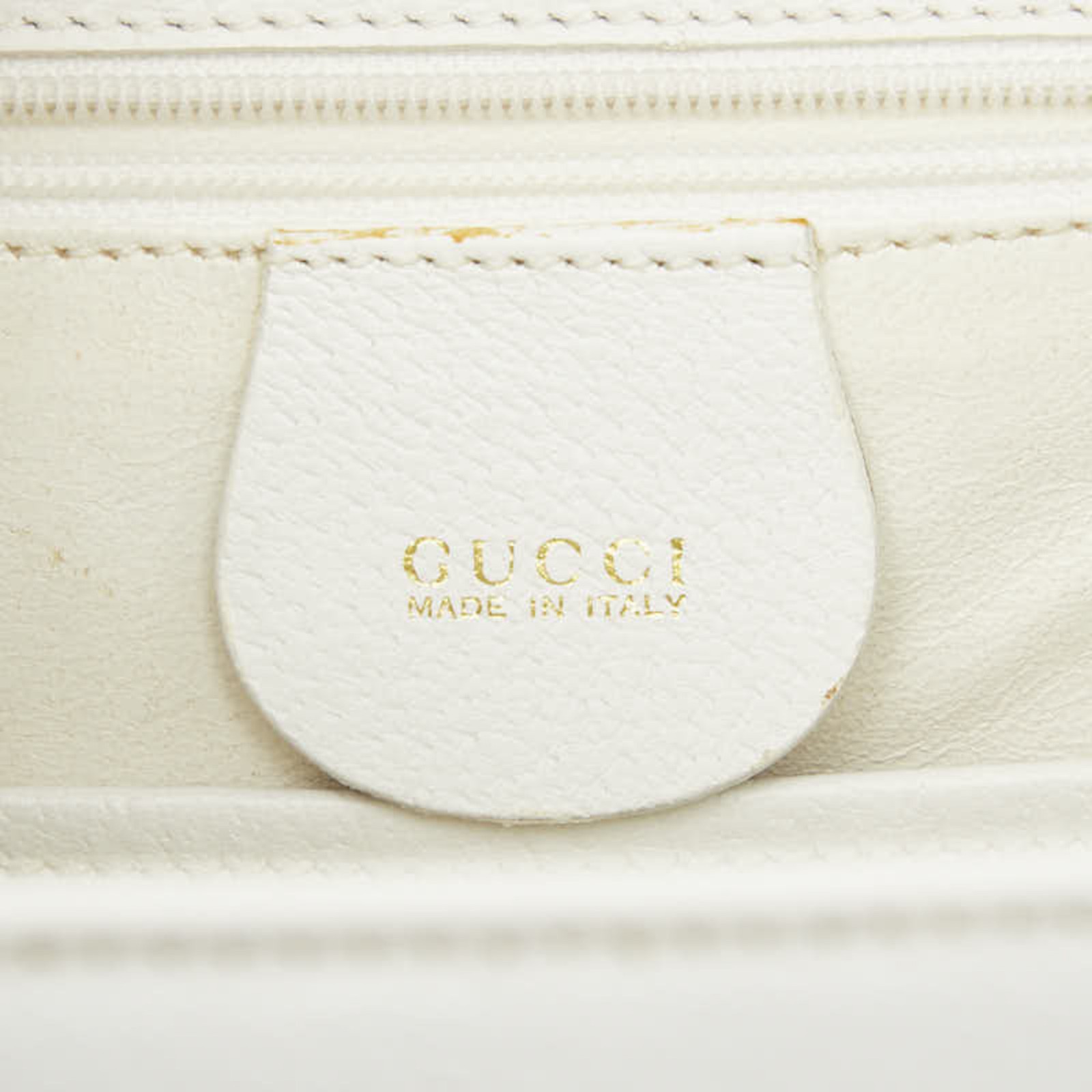 Gucci Bamboo Handbag Shoulder Bag 2WAY 000 1014 0188 White Leather… GZl1iul1