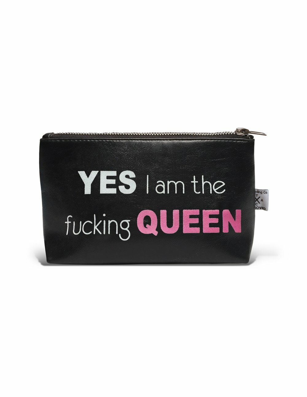 YES I am the F$#*(ng QUEEN pouch Clutch Black Los Angeles Trading company