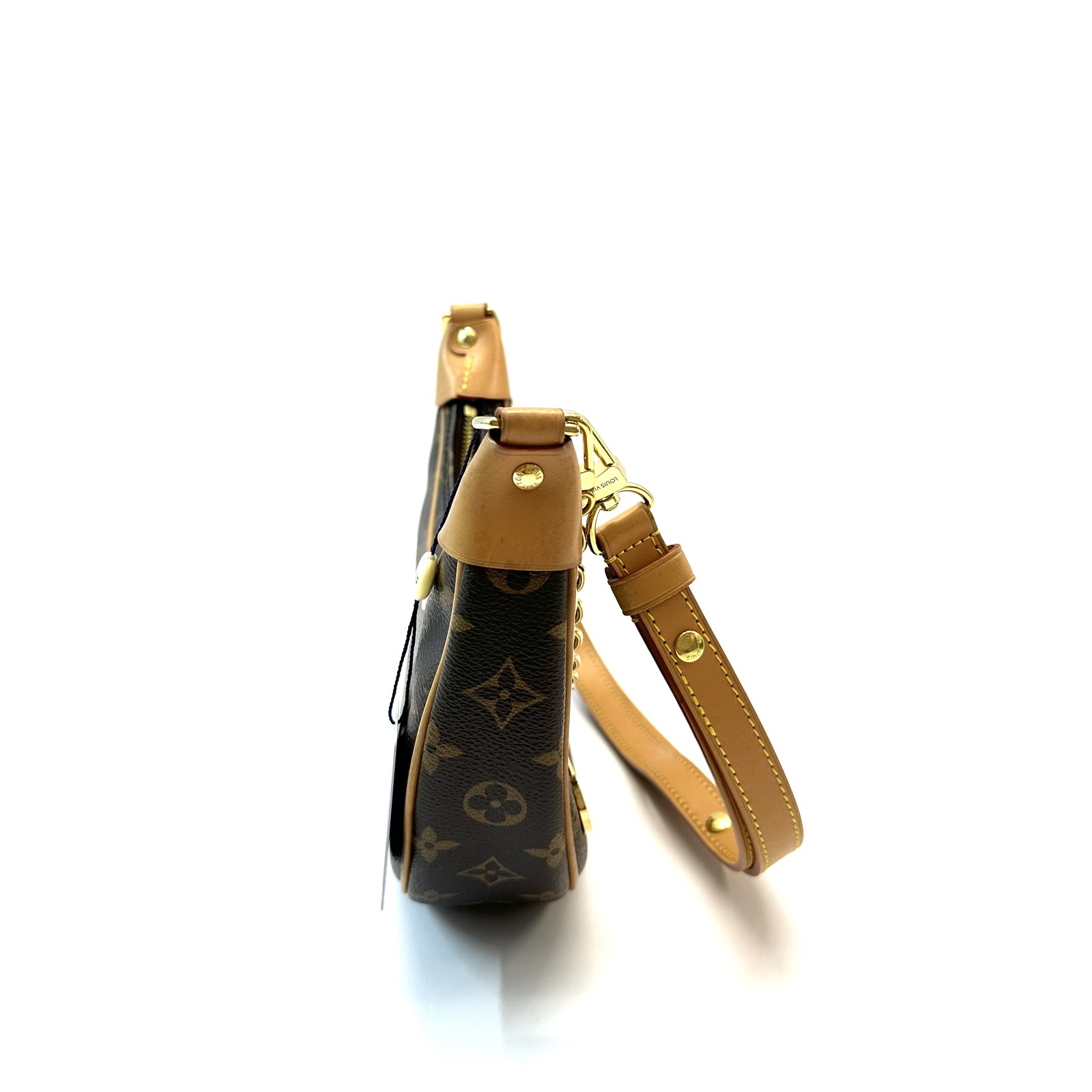 Louis Vuitton Monogram Normal Size Dark Brown Coated Canvas Shoulder Crossbody B