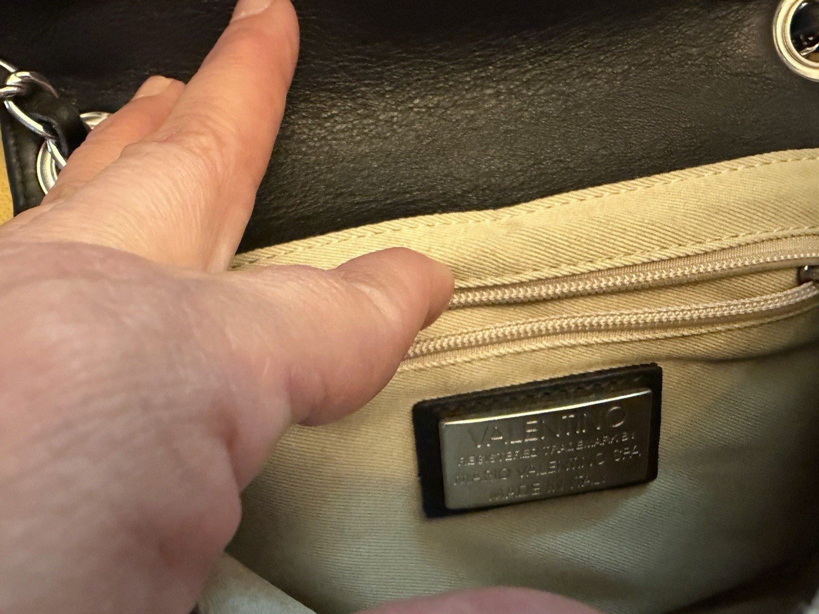 Mario Valentino Authentic Black Crossbody Beatrice- Shoulder Bag