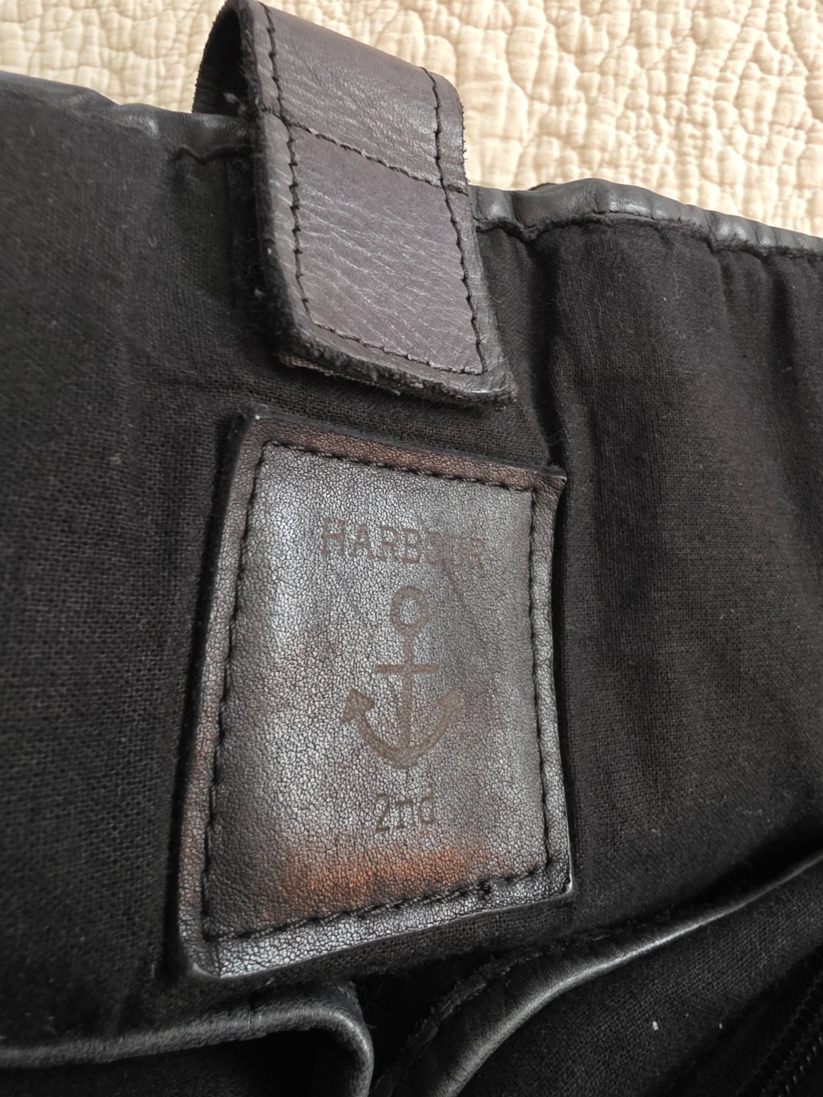 Harbour 2nd Alexandra Black Woven Leather Shoulder Bag
