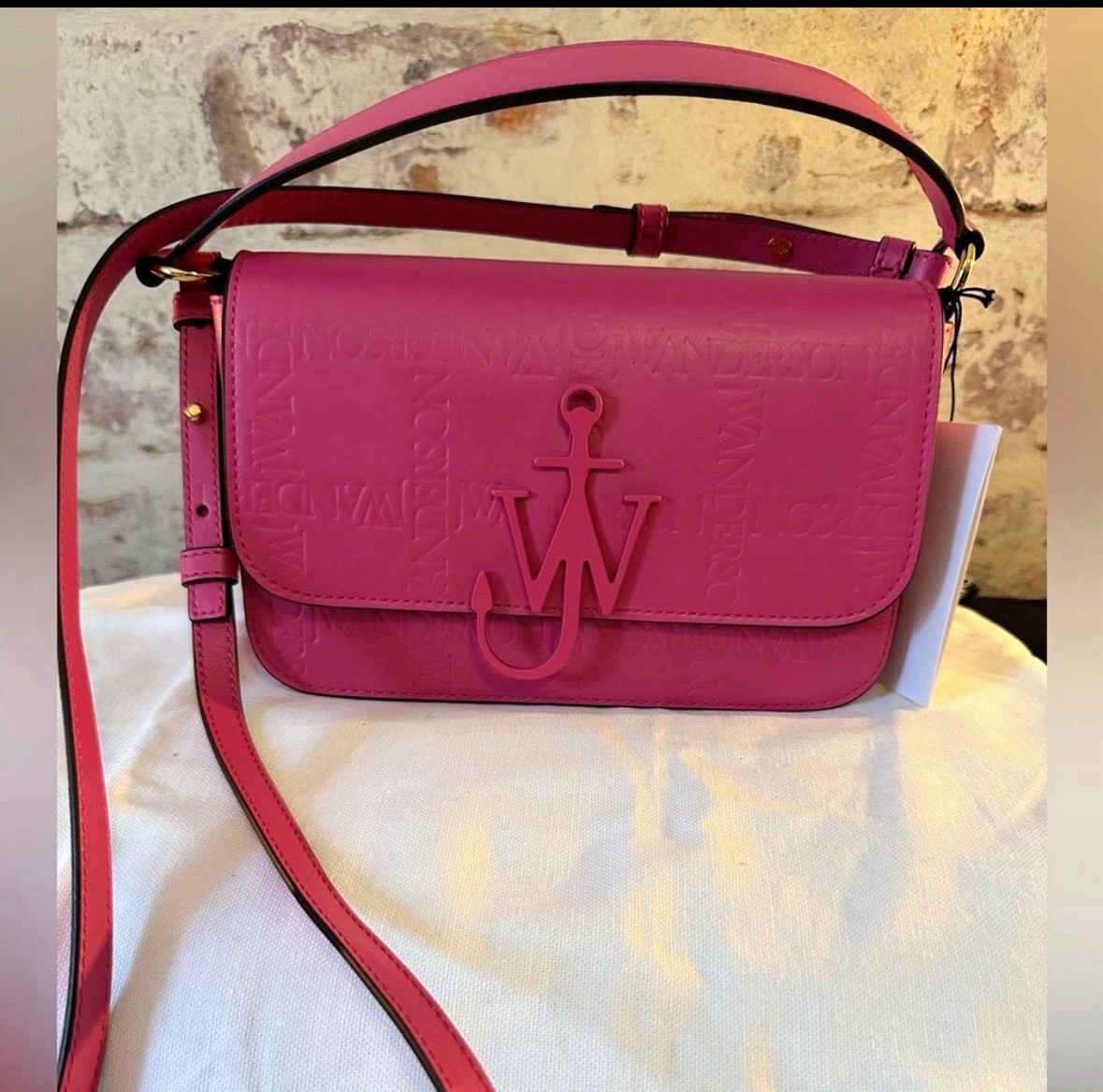 JW Anderson MIDI SHOULDER ANCHOR BAG-Pink(Origin $890)