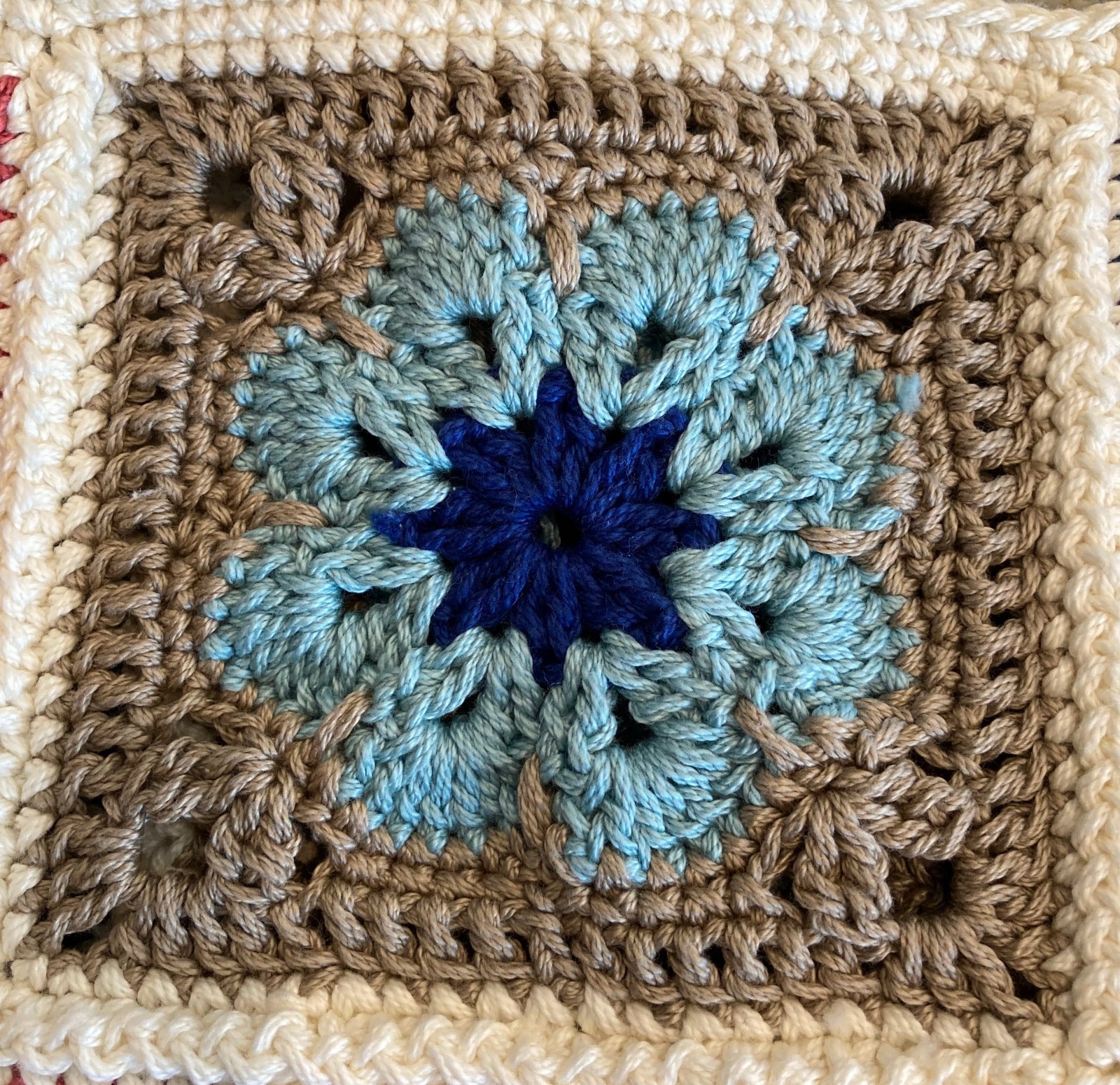 Handmade Crochet Granny Square Tote Bag – 15 in x 15 in x 5 in