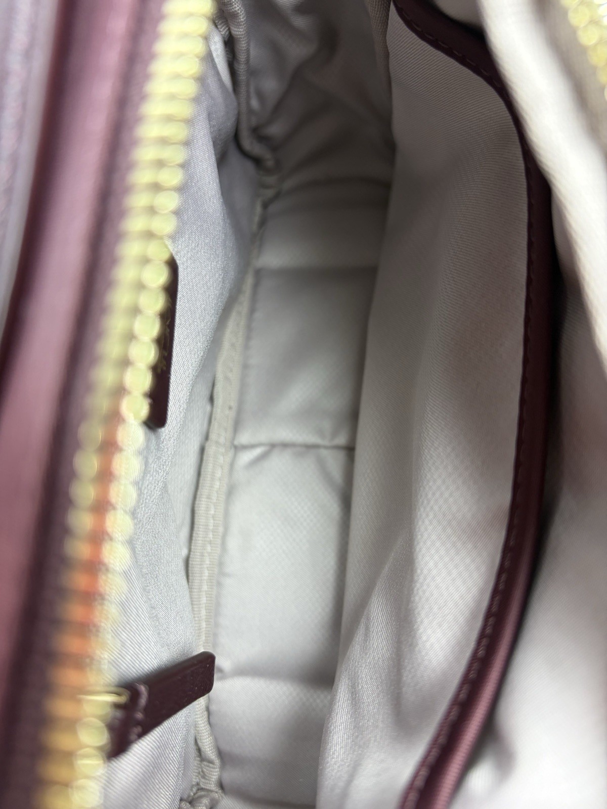 TUMI Voyageur Tamy Crossbody Bag BlackBerry Nylon Gold Hardware Travel Purse
