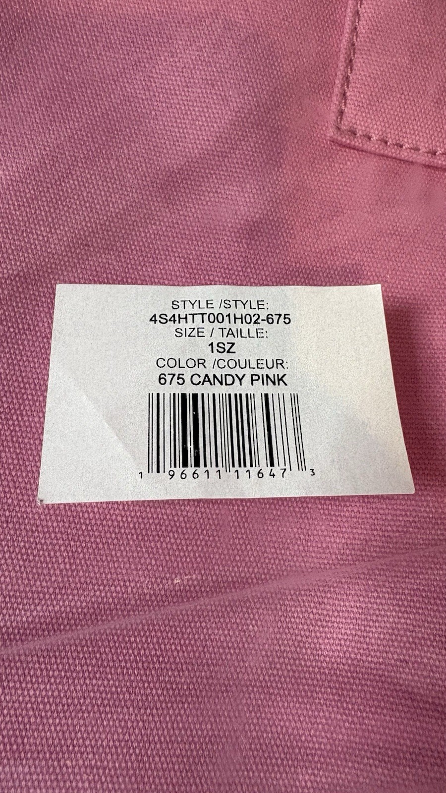 Marc Jacobs Standard Supply Canvas Tote LARGE HUGE CANDY PINK