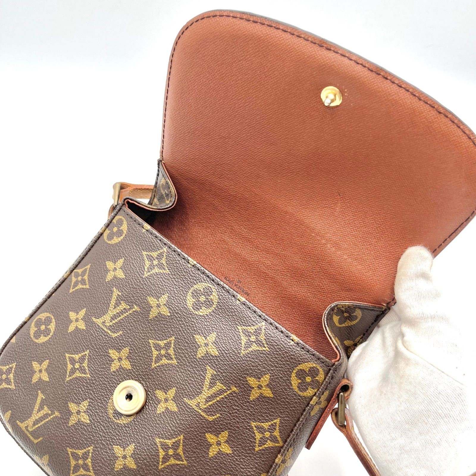Auth LOUIS VUITTON Monogram Saint-Cloud GM Shoulder Bag M51242 2Y9492
