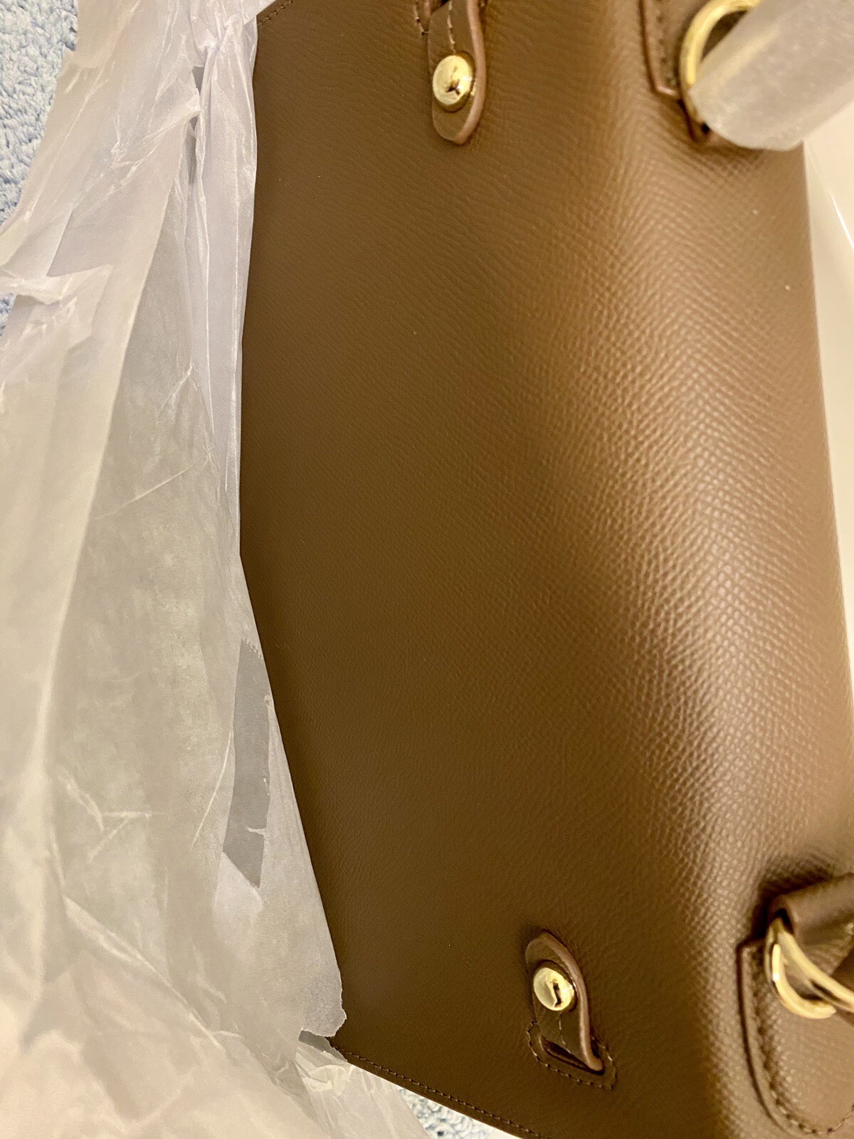 Brand New Silk Leather Bag Tote NWT