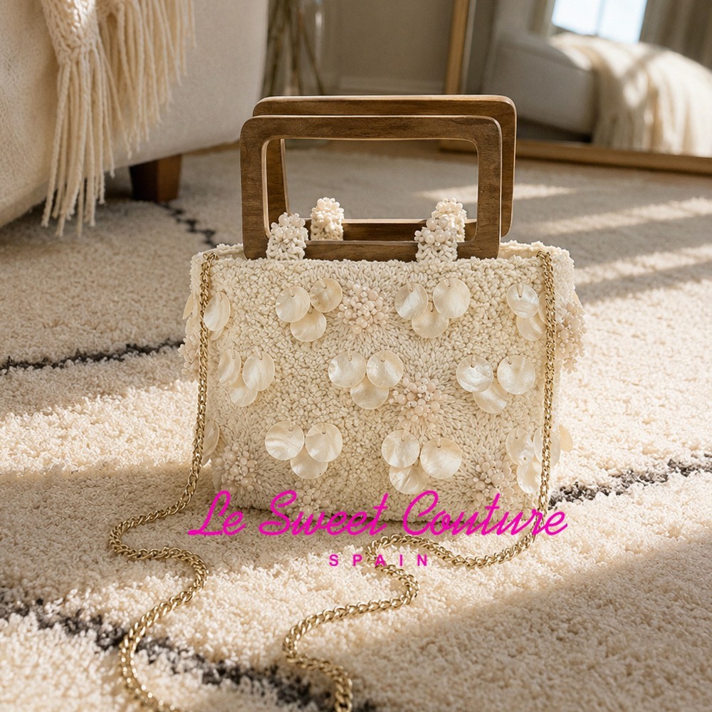 ZARA WOMAN NWT SS26 PEARLESCENT DETAIL HANDBAG ECRU 6171/710/719