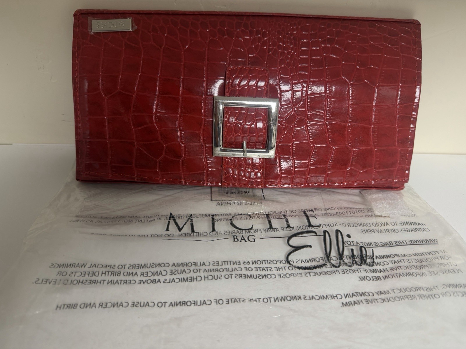 Miche Classic Bag Shell Cover – ELLIE Red Crocodile Print New