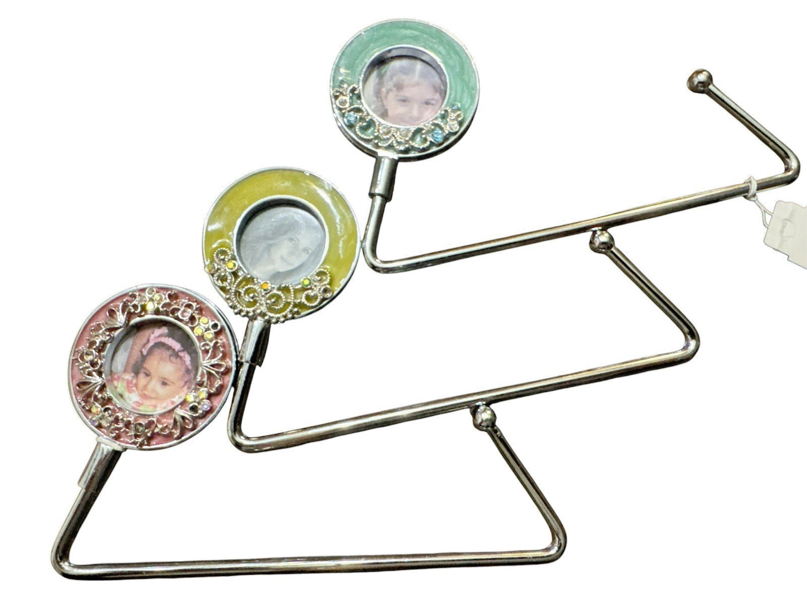 SPRING STREET SET OF 3 MAGNETIC FRAME PURSE HOOKS HANDBAG HOLDERS FOLDING