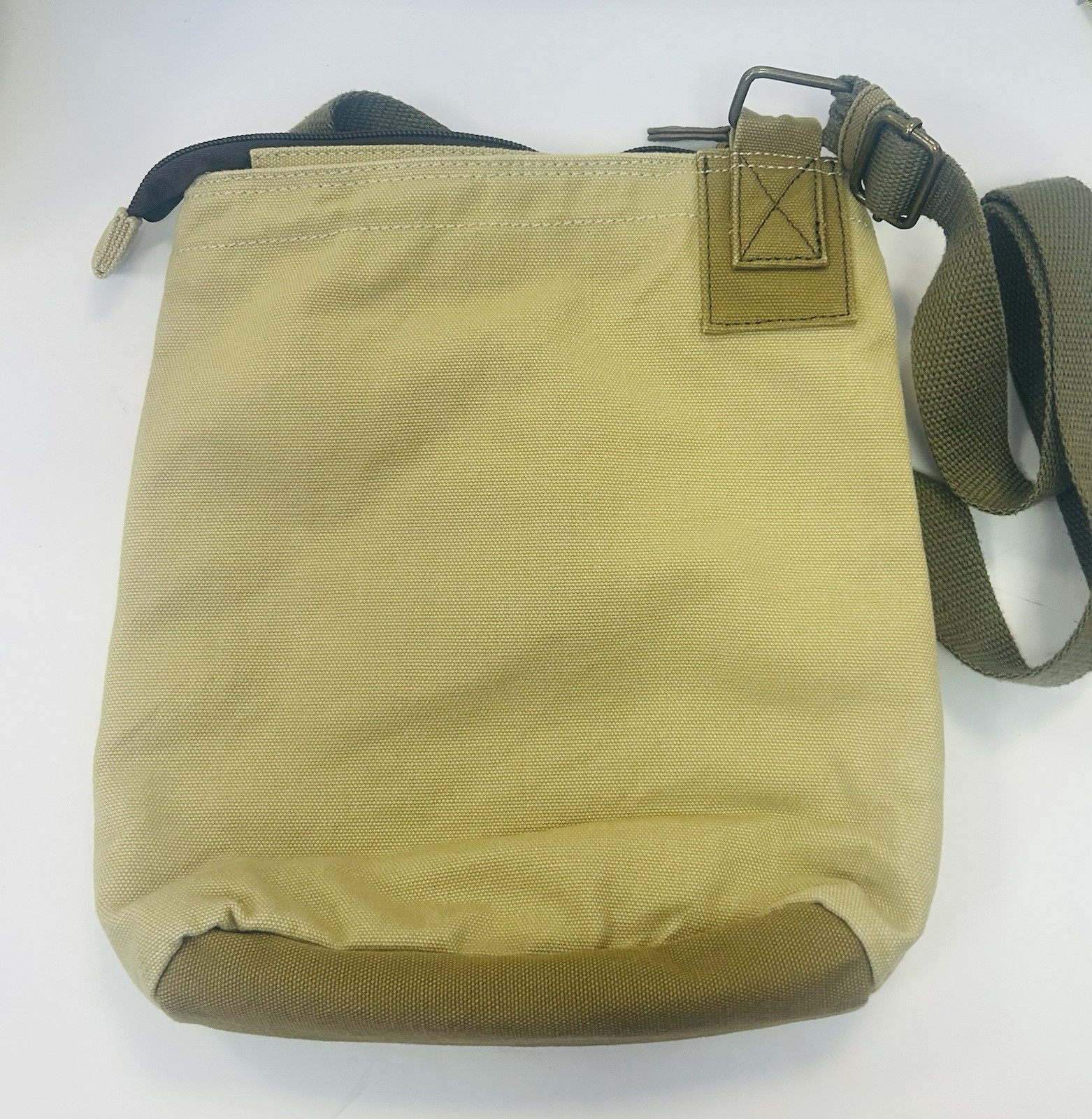 Chala Messenger Crossbody Bag Purse Canvas W/Coin Purse Mama Baby Cub Bears Tan