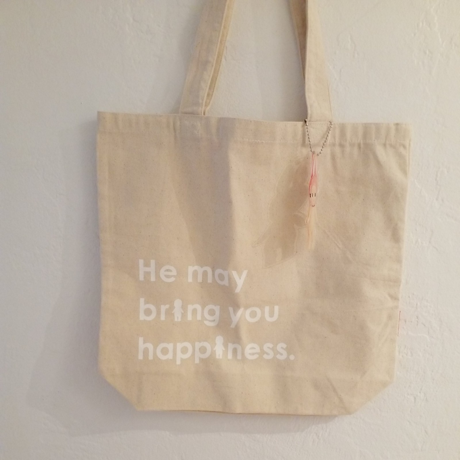 Sonny Angel Canvas Tote Bag With Acrylic Charm