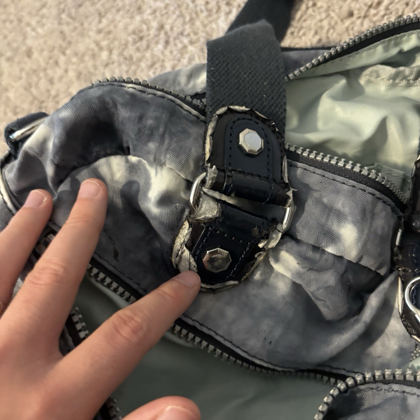 Kipling Defea handbag Tiedye Y2K purse
