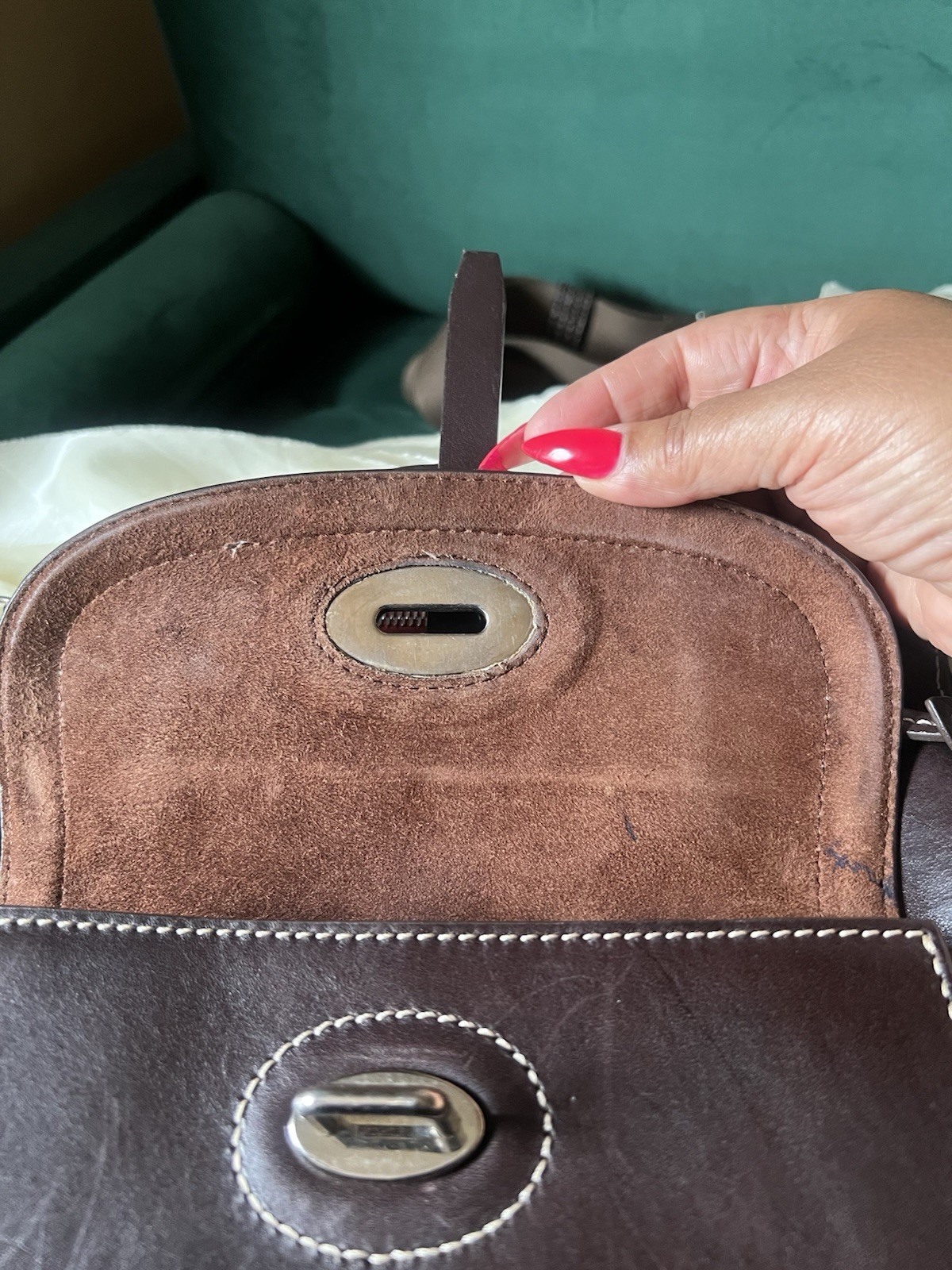 Dooney & Bourke Florentine Toscana Front Pocket Satchel In Espresso Brown Mini🎀