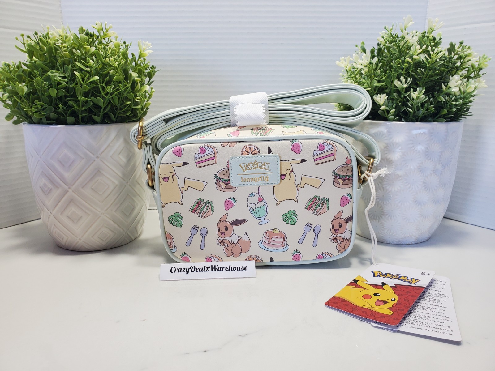 Loungefly Pokemon Pikachu And Eevee Food Gamestop Exclusive Crossbody Bag ⚡🥞NWT