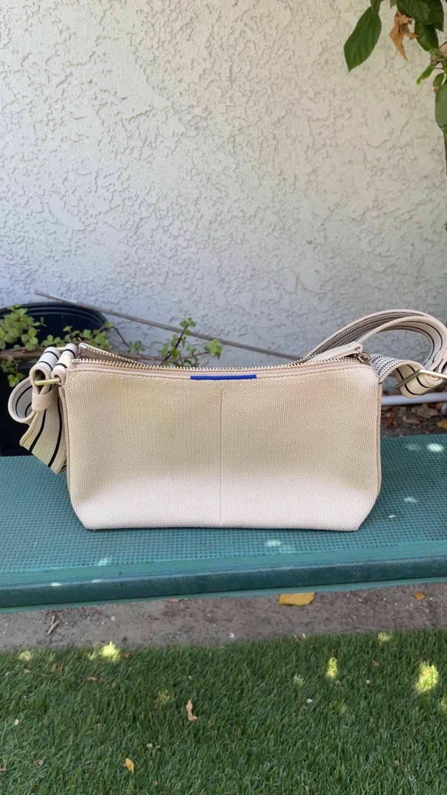 Rothy’s “The Casual Crossbody” In The Color “Parchment”