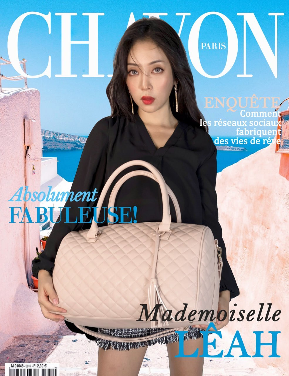 CHAVON Travel Weekender Duffle Bag for Women Quilted Vegan Overnight Carry On