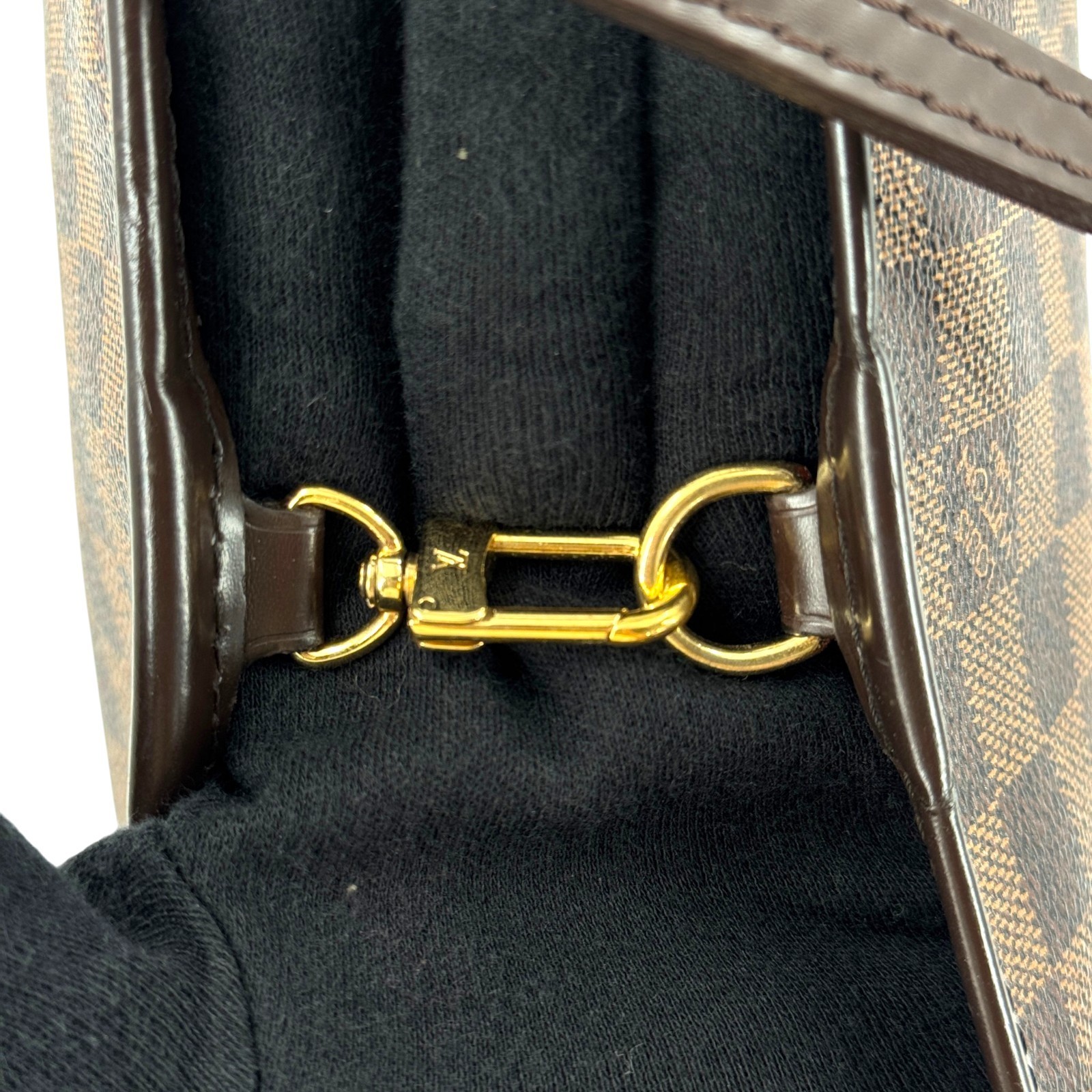 LOUIS VUITTON Neverfull PM Damier Ebene Canvas Shoulder Tote Bag N51109