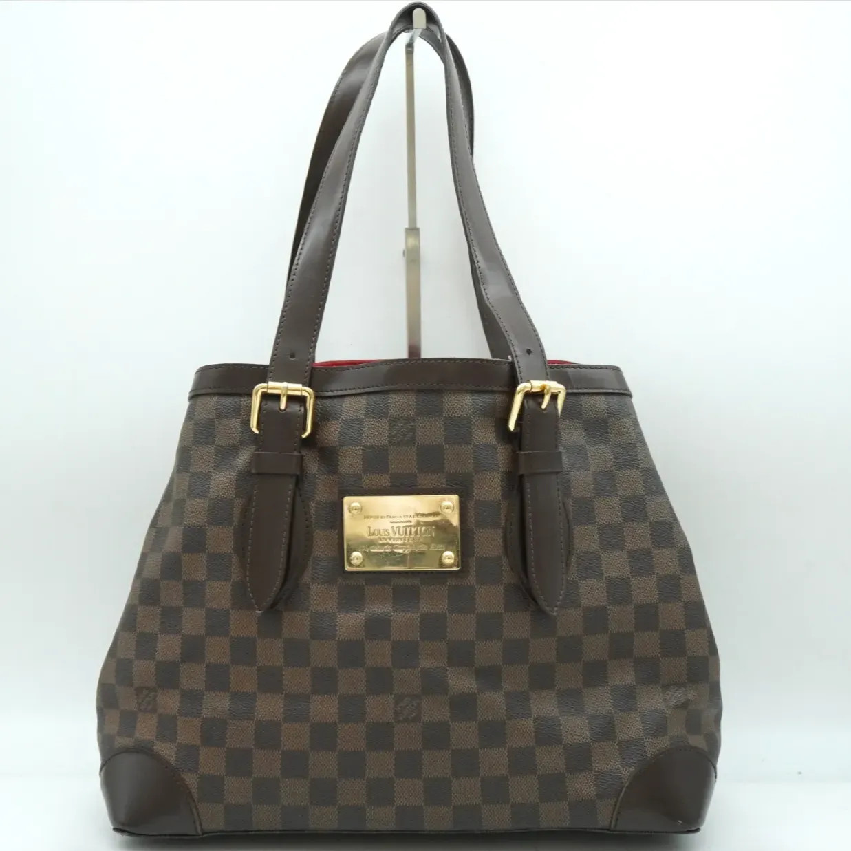 LOUIS VUITTON Hampstead GM Tote Bag, Brown and Gold, N51203 monogram Unisex