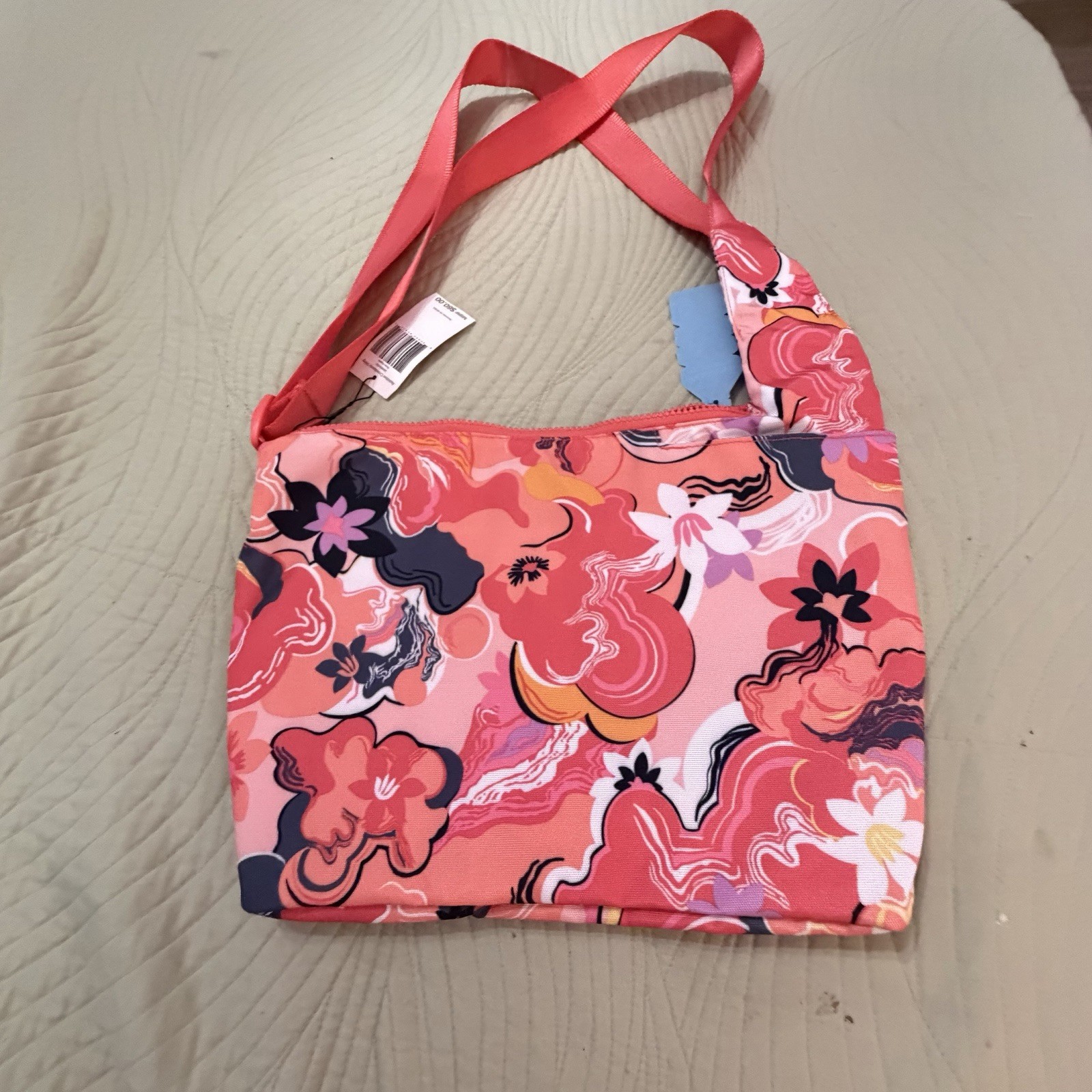 Vera Bradley ReActive Crossbody Bag Sling Rosa Agate Coral NEW Travel Light Wt