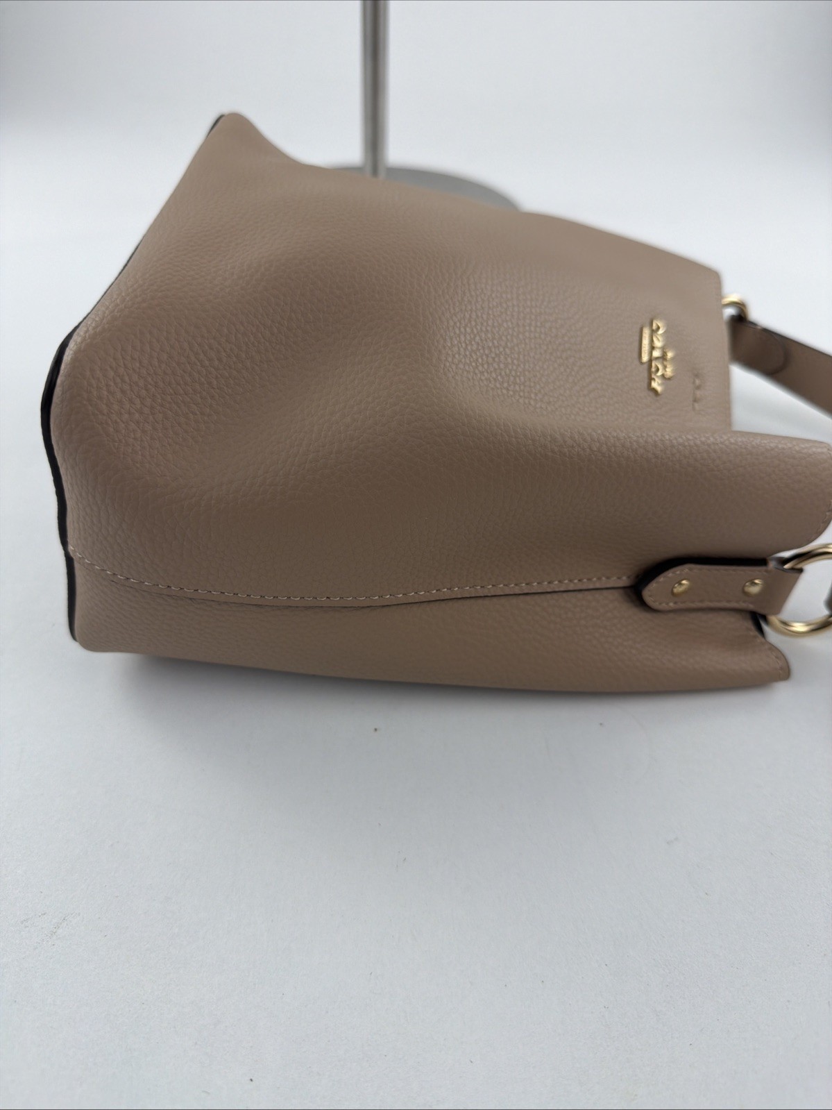 COACH Tote Bag Shoulder Molly Bucket 1011 Beige No Crossbody Strap