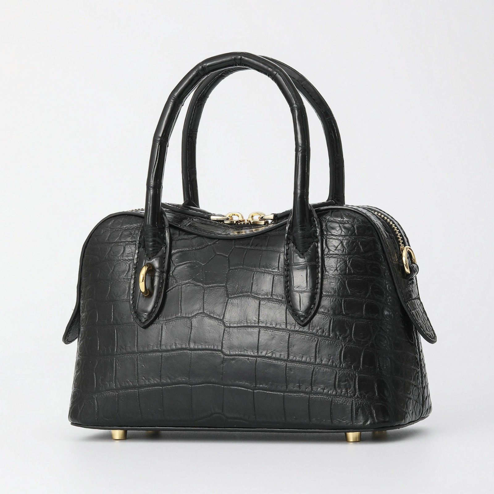Handcrafted Genuine Croco Belly Skin Handbag Shoulder Bag for women 21*9*13cm