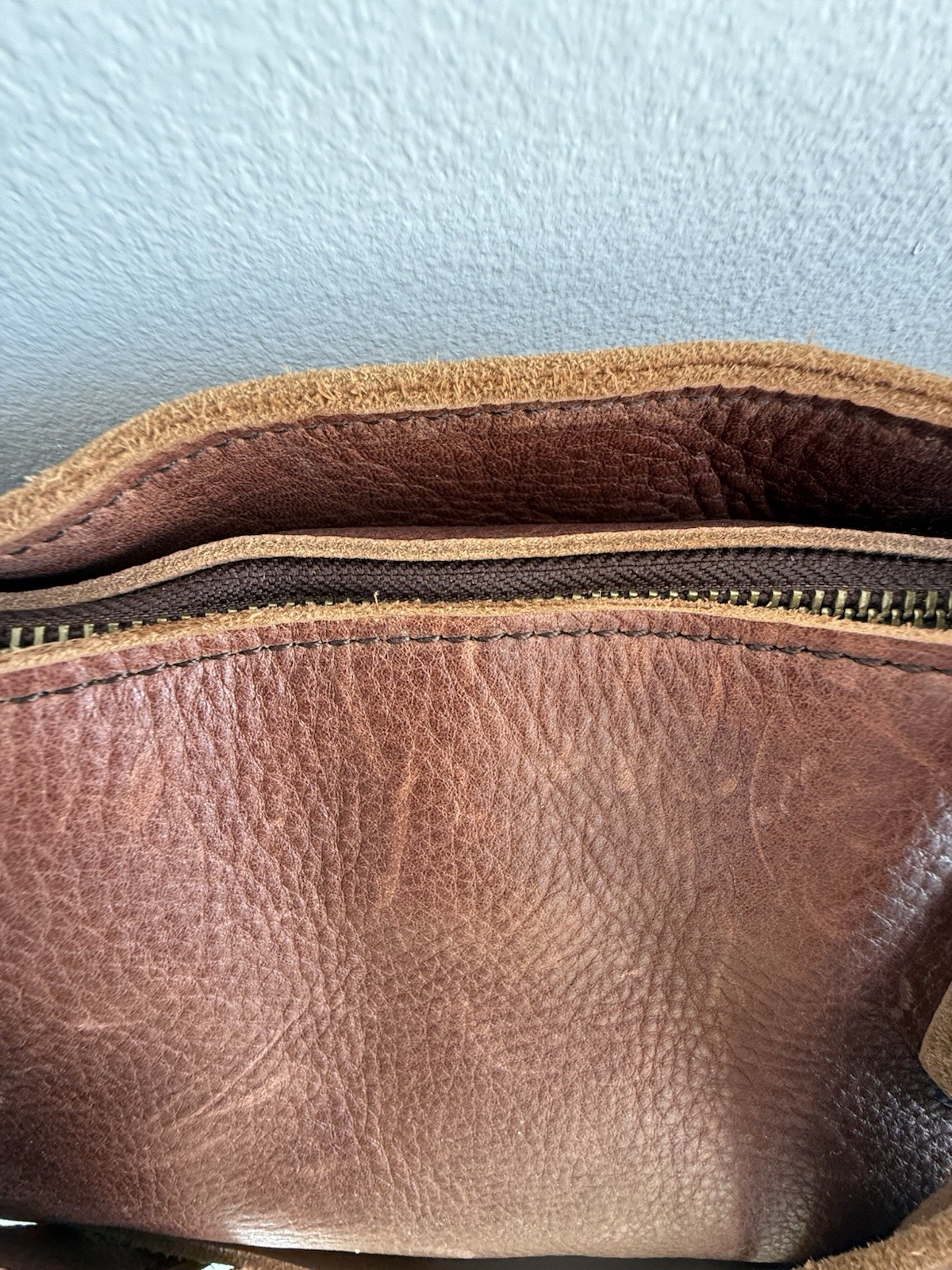 ✿ Lifetime Leather Brown Full Grain Leather Tote Bag Handmade USA Classic