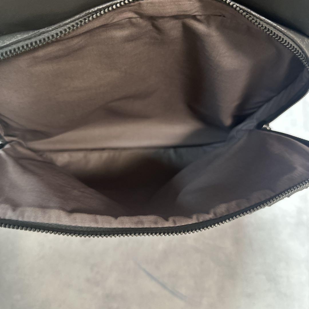 Bottega Veneta Intrecciato Backpack Gray Leather Rucksack Bag 10.2x15x2.4 inches