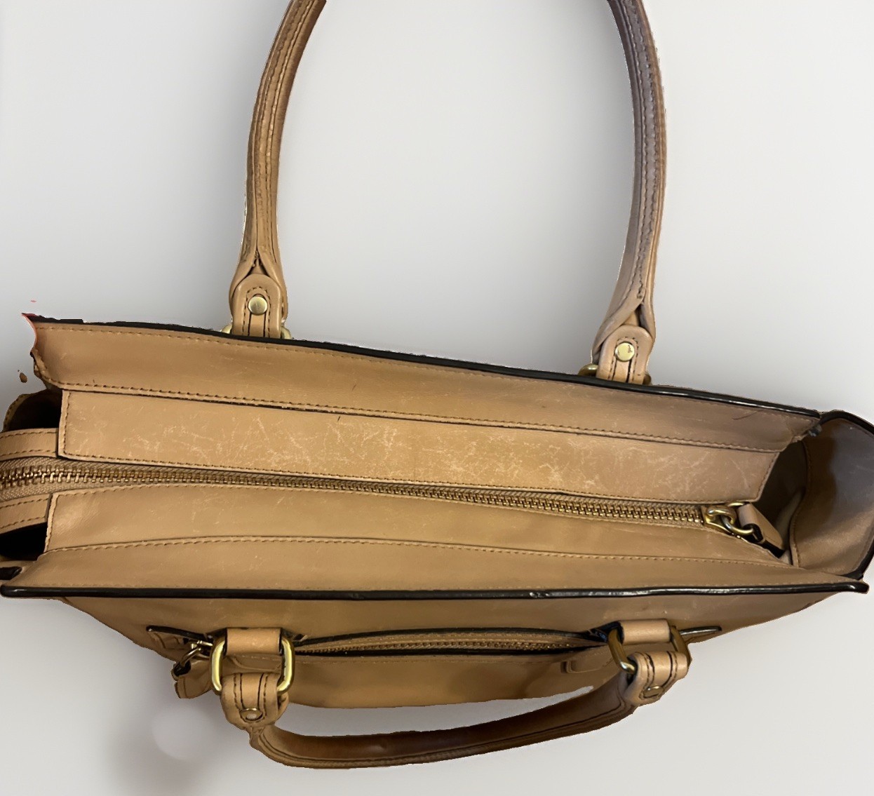 Coach Legacy Leather Candace Carryall 24201 Tan Shoulder Bag