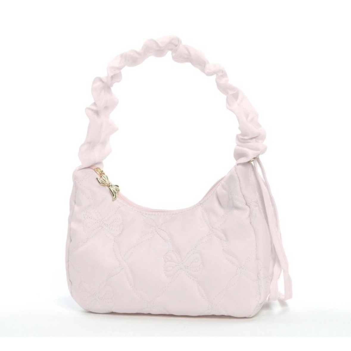 LoveShackFancy x Yoobi Blush Bow Quilted Shoulder Bag NWT Sold Out