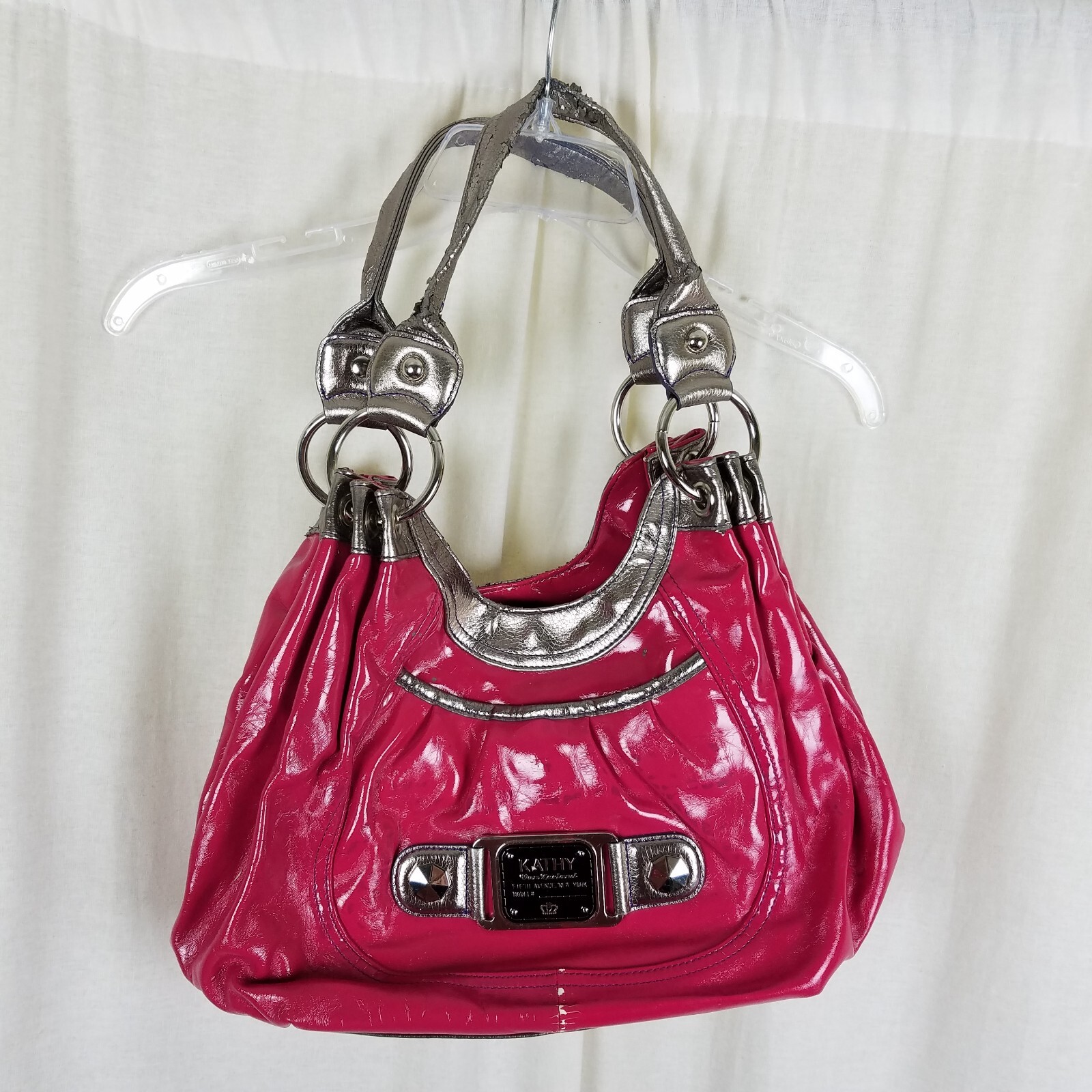 Kathy Van Zeeland Hobo Vegan Faux Leather Pleather Shoulder Bag Purse Pocketbook