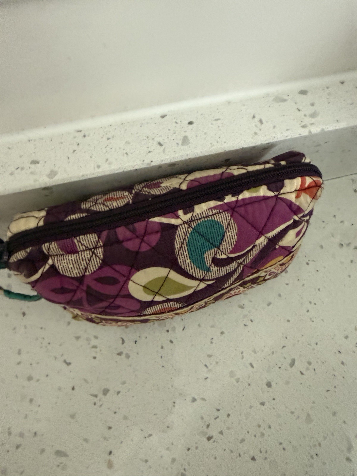 Vera Bradley Duffel Bag In Plum Crazy Print Comes With Free Cosmetic Bag