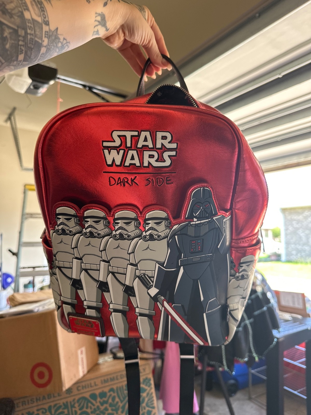 Disney Parks Loungefly Star Wars: Dark Side Mini Backpack by Alex Riegert-Waters