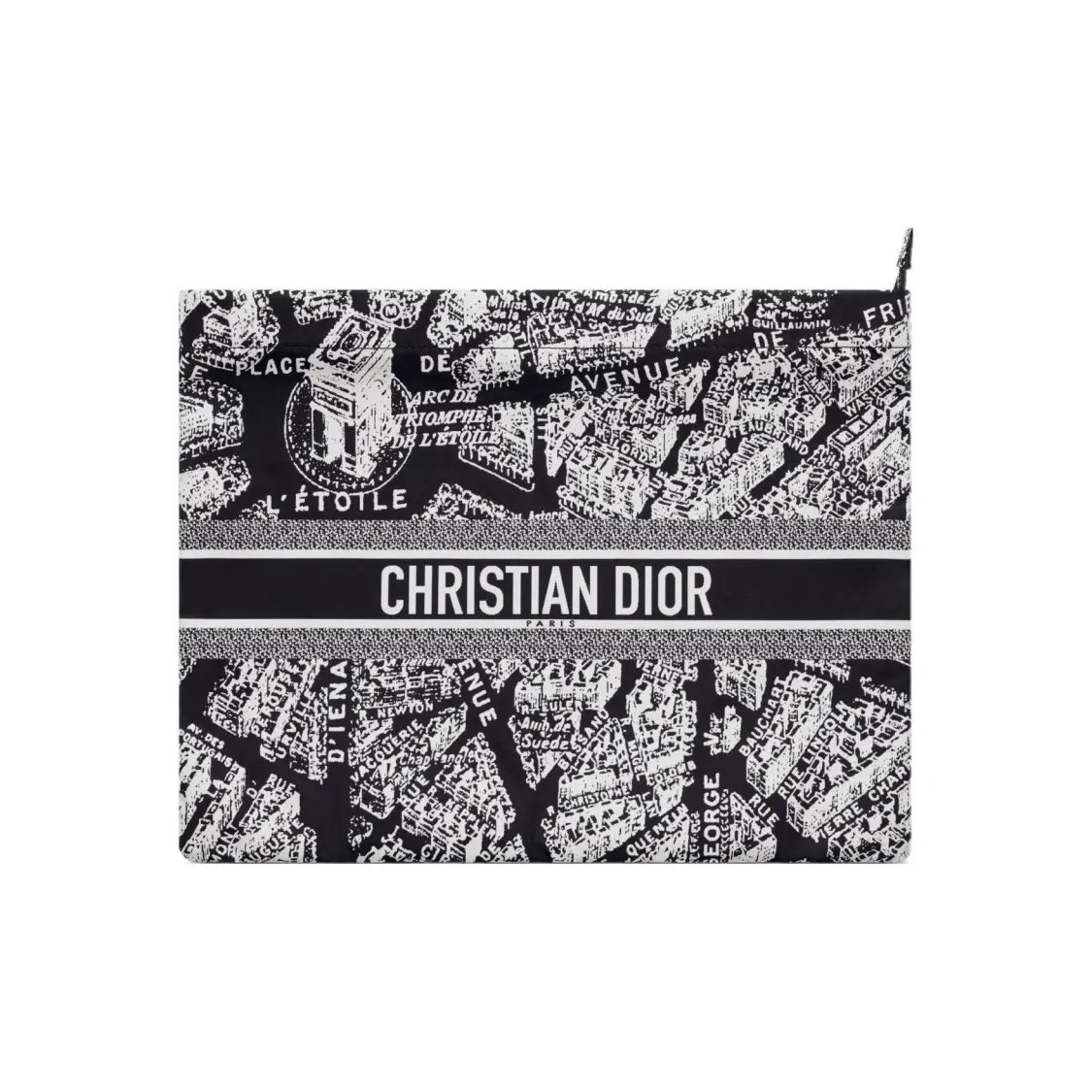 DIOR Dior DiorTravel City Motif Logo Technical fabric Clutch Women’s 8.4×10.8 in