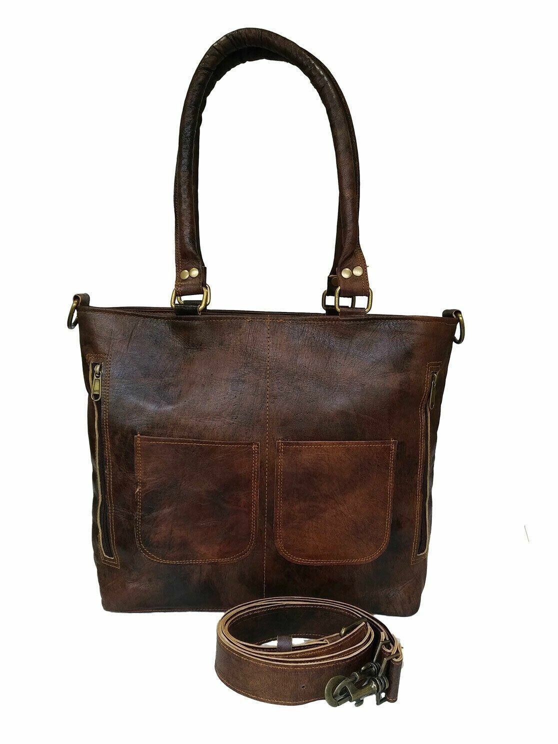 15 In Women’s Leather Handbags Tote Bag Purse Work Office Carryall Shoulder Bags