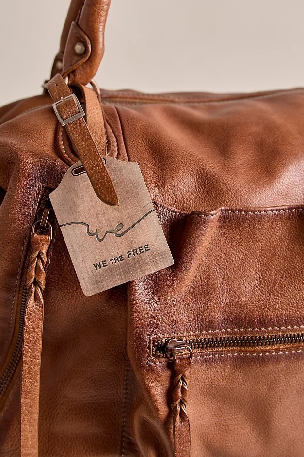 [SALE] We The Free Emerson Tote Bag Saddle Canvas One Size Authentic New