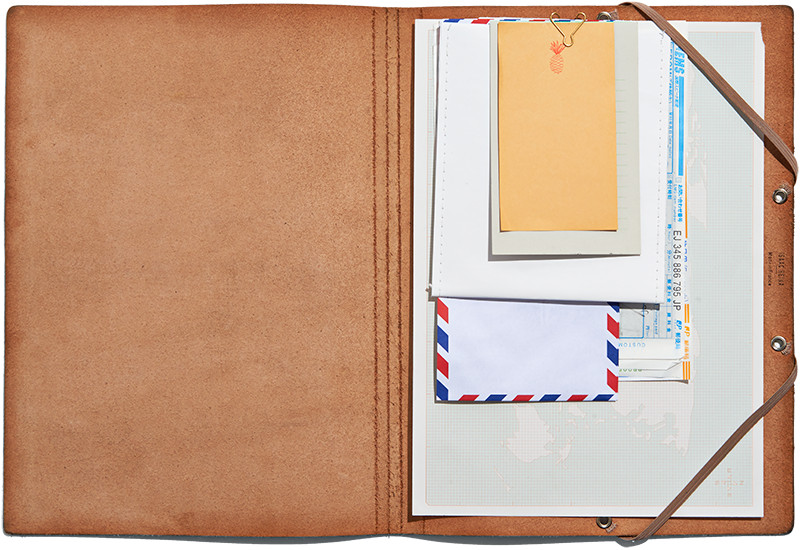 Isaac Reina A4 Leather Folder Folio – Vegetable Tanned (Handmade in Paris)