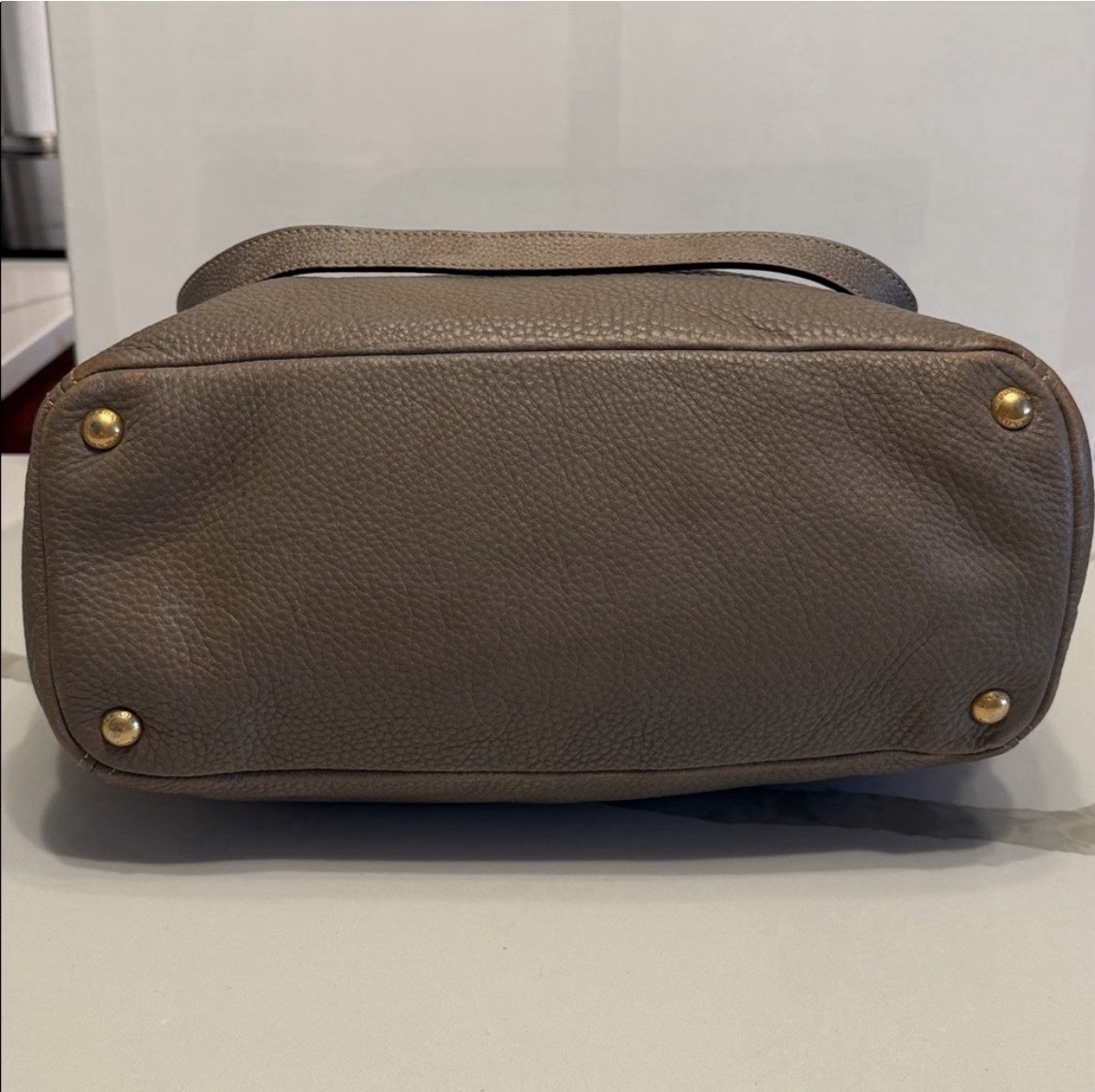PRADA Women’s Large Pebbled Tote with Gold Hardware. Dust Bag included